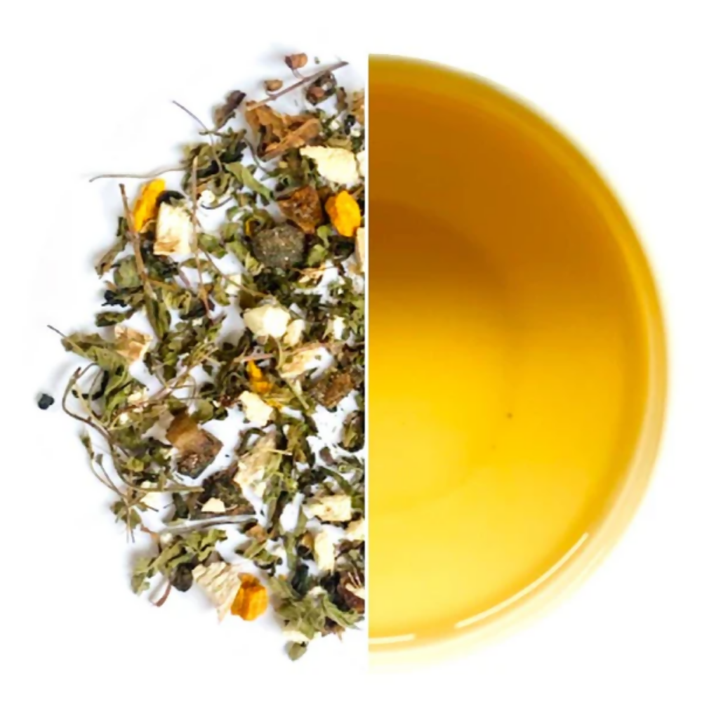 Tassyam Organics Tulsi Ginger Lemon Haldi Green Tea