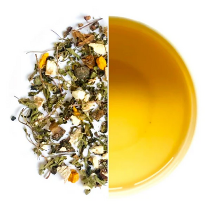 Tassyam Organics Tulsi Ginger Lemon Haldi Green Tea
