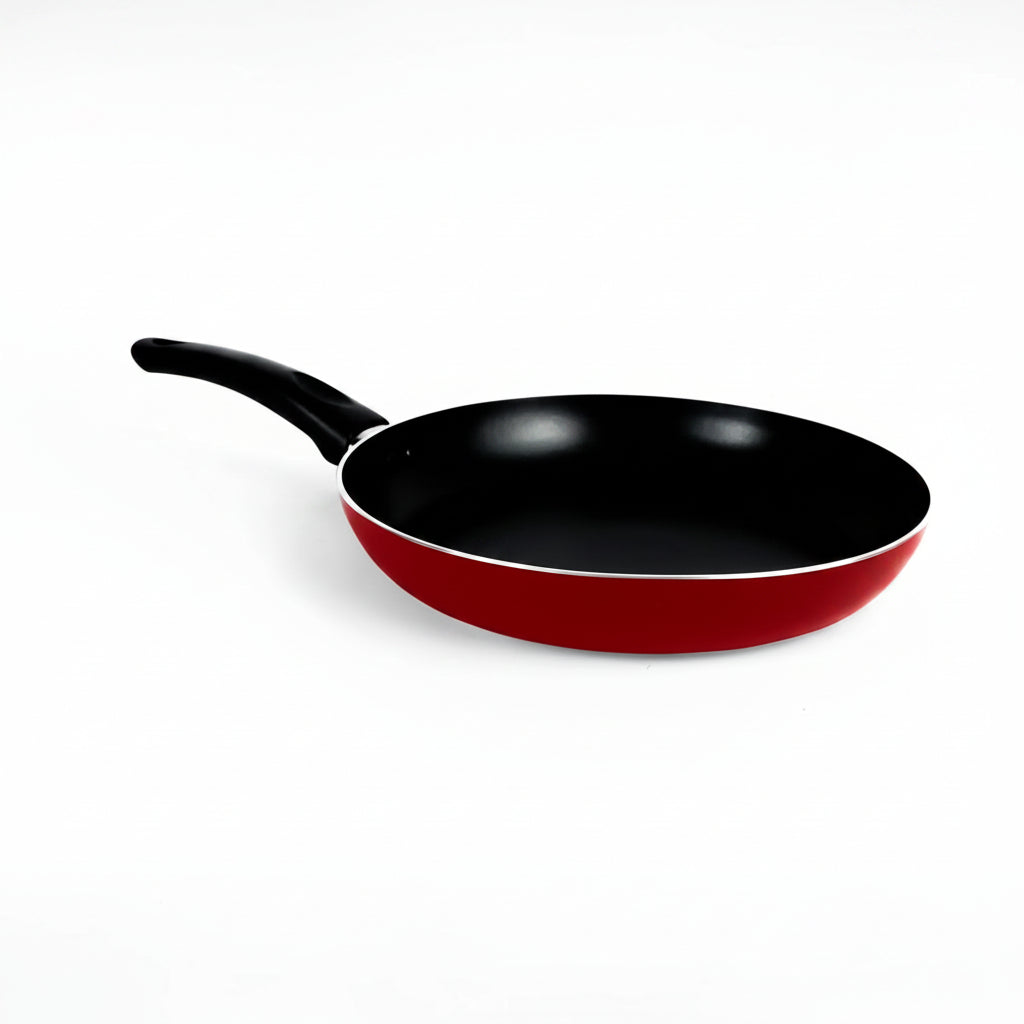 USHA SHRIRAM Non-Stick Set Tawa + Kadai + Frying Pan with Lid 1pc Multipurpose Red