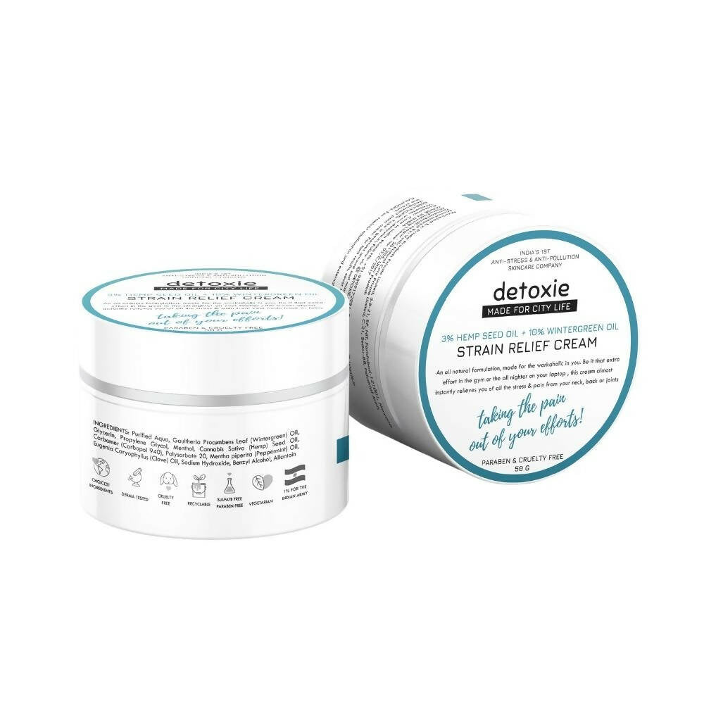 Detoxie Strain Relief Cream - 50 gms