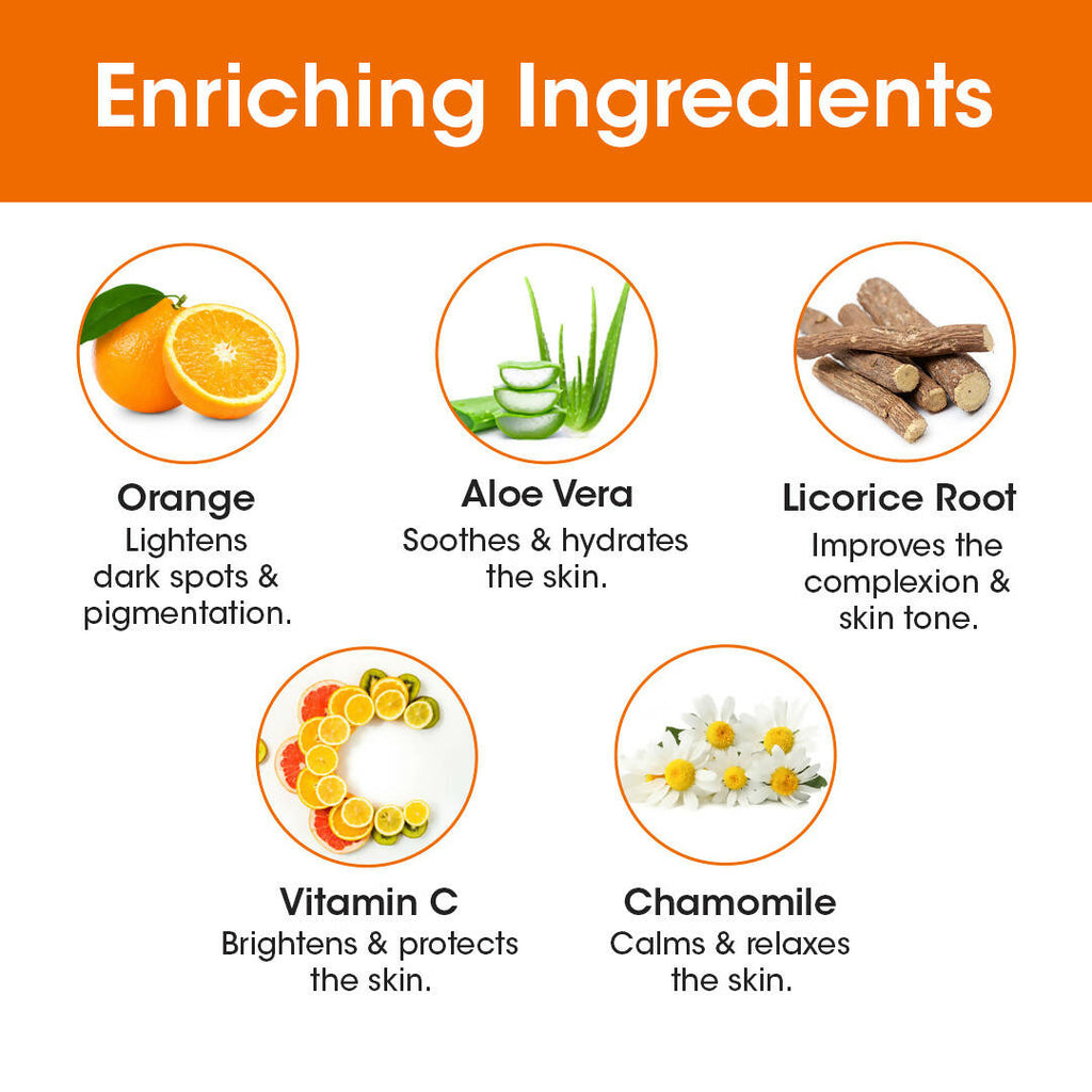 T.A.C - The Ayurveda Co. Vitamin C Serum Sheet Mask | Natural Skin Brightness