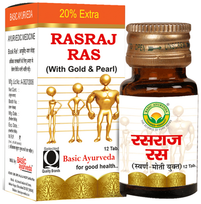 Basic Ayurveda Rasraj Ras with Gold & Pearl