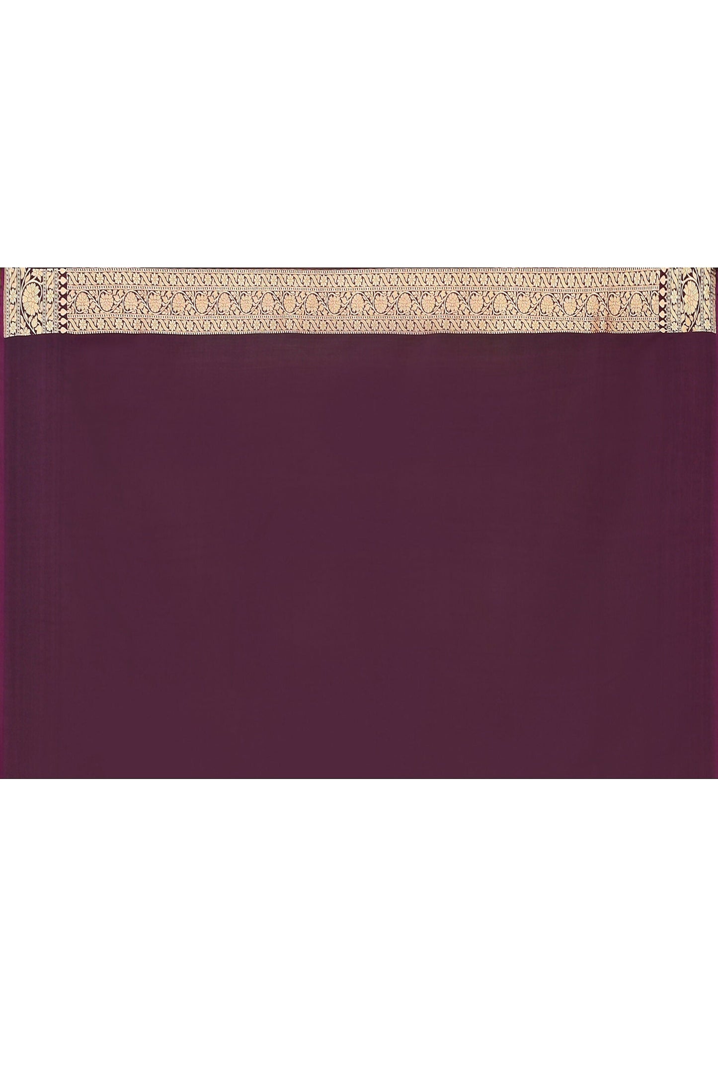Joban Fashion Plum Purple Banarasi Soft Pure Handloom Banarasi Silk Saree
