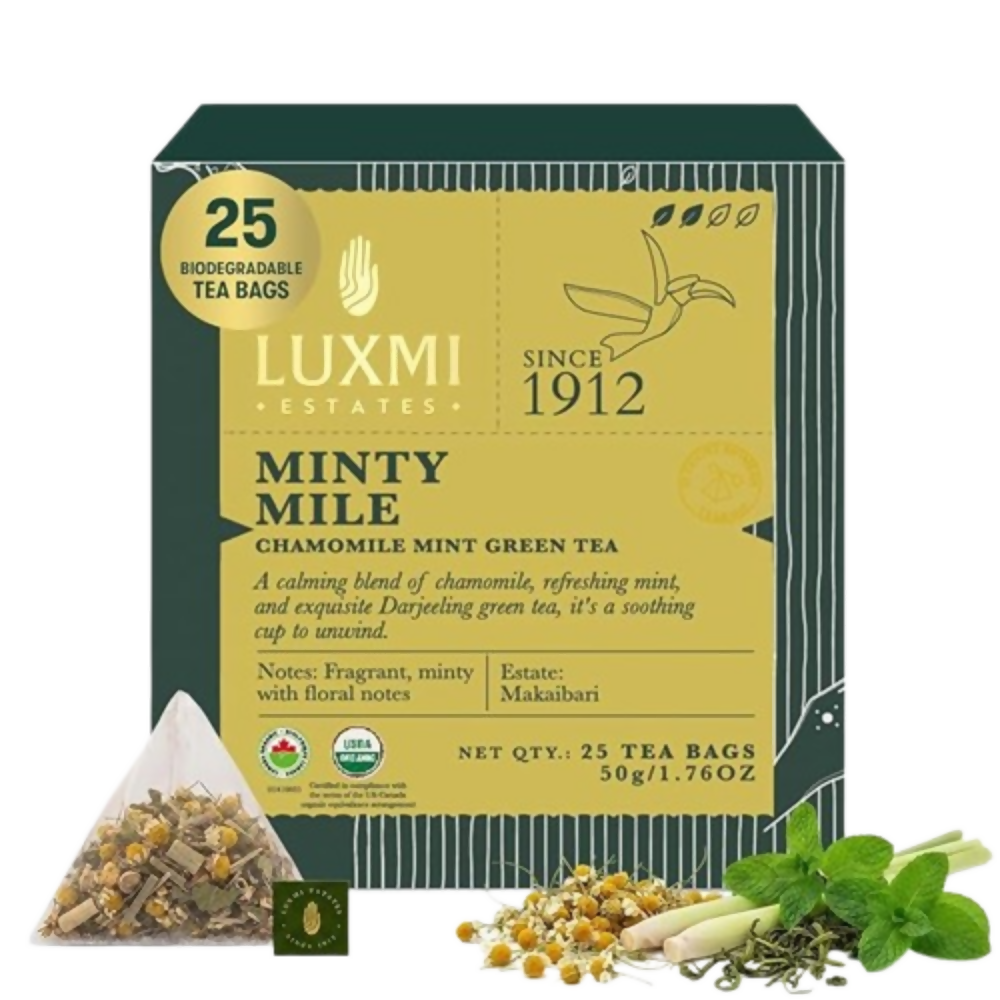 Luxmi Estates Minty Mile Chamomile Mint Green Tea