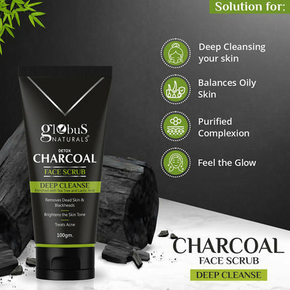 Globus Naturals Charcoal Scrub