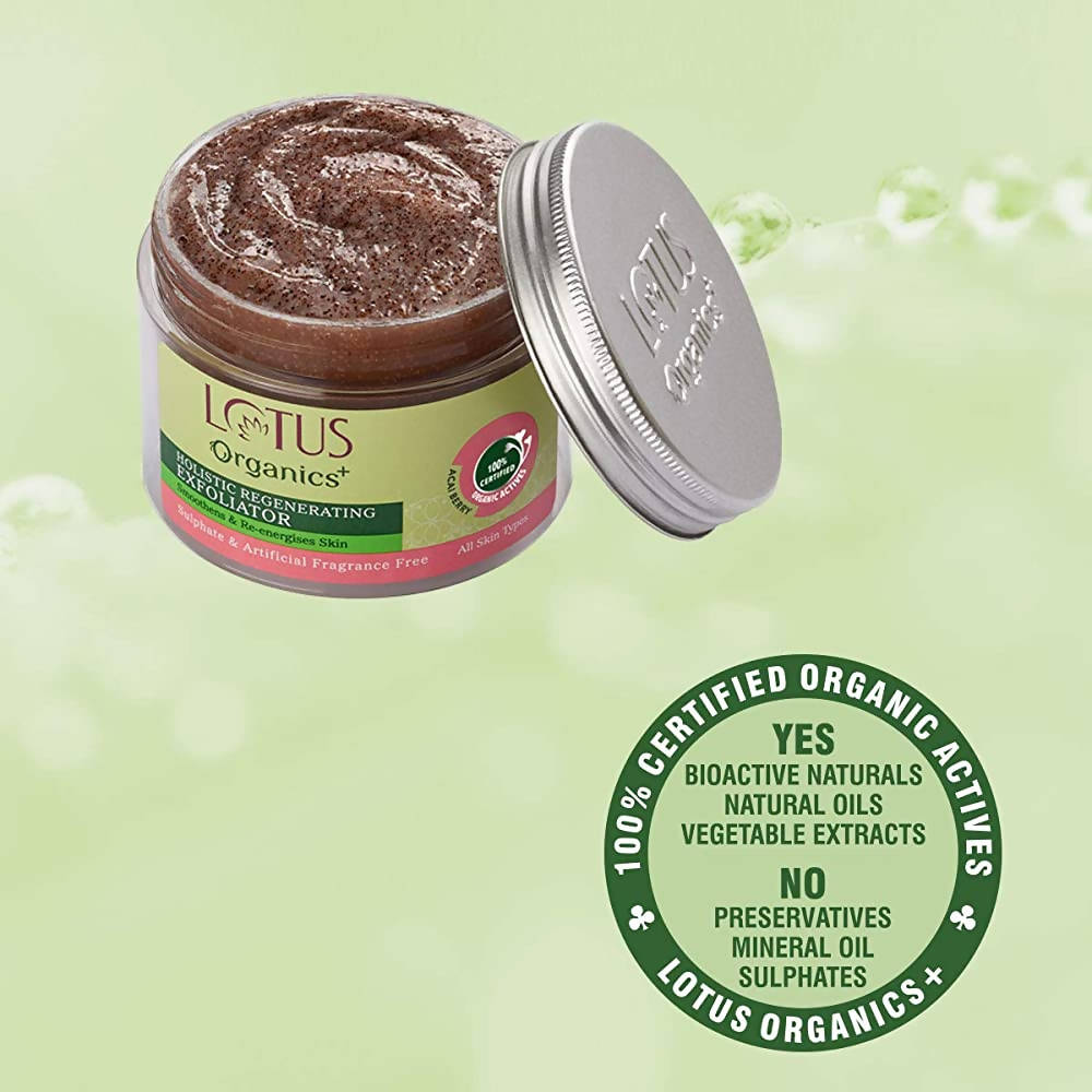 Lotus Organics+ Holistic Regenerating Exfoliator - 100 gms