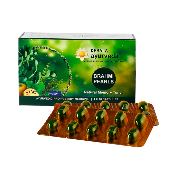 Kerala Ayurveda Brahmi Pearls - 40 Capsules