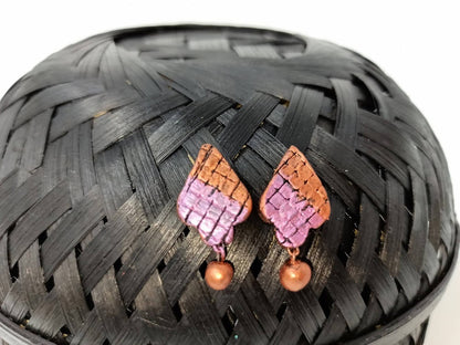 Terracotta Studs With Drops