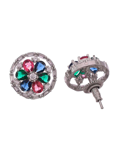 Shoshaa Multicoloured Contemporary Studs Earrings