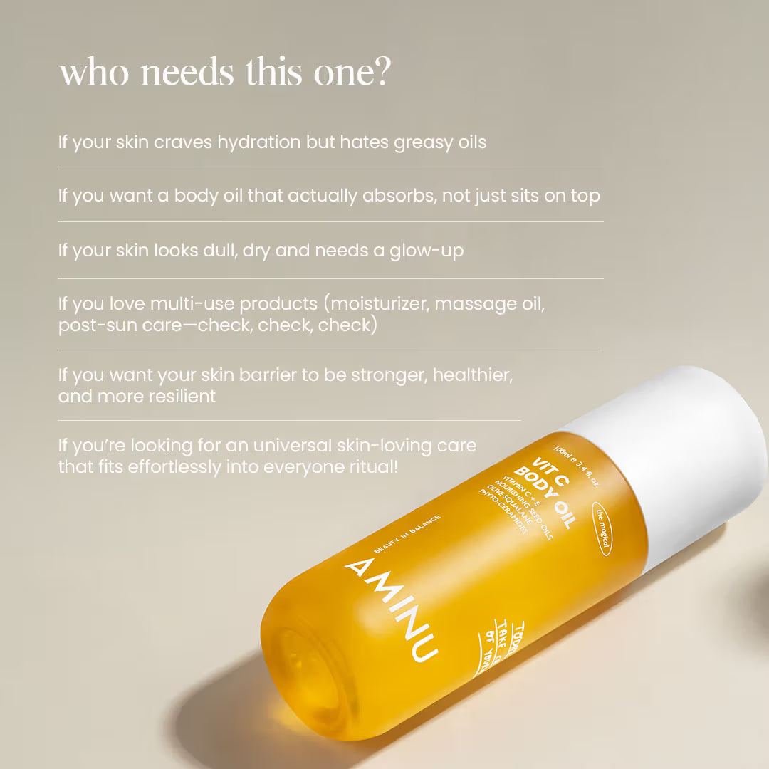 Aminu Melting Aminu Vit C Body Oil for Brightening & Hydrating