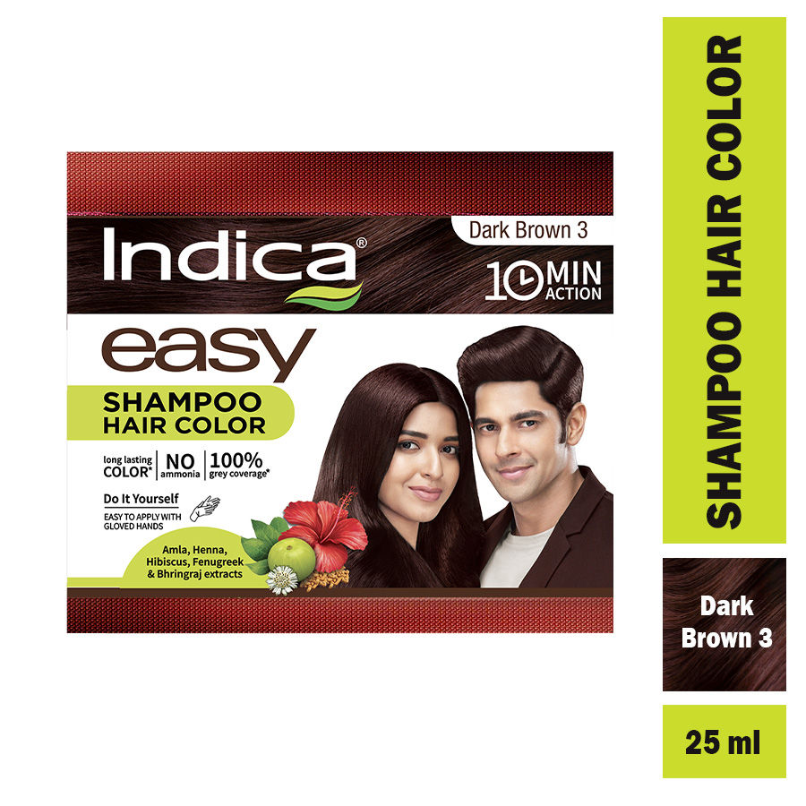 Indica Easy Hair Color Dark Brown - 25 ml