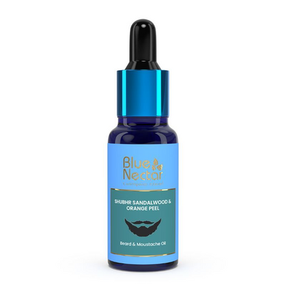 Blue Nectar Shubhr Beard & Moustache Oil with Sandalwood & Orange Peel