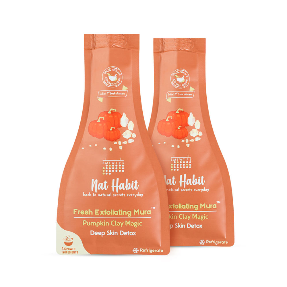 Nat Habit Pumpkin Clay Exfoliating Mura