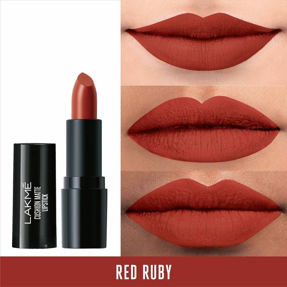 Lakme Cushion Matte Lipstick Red Ruby - 4.5 gms