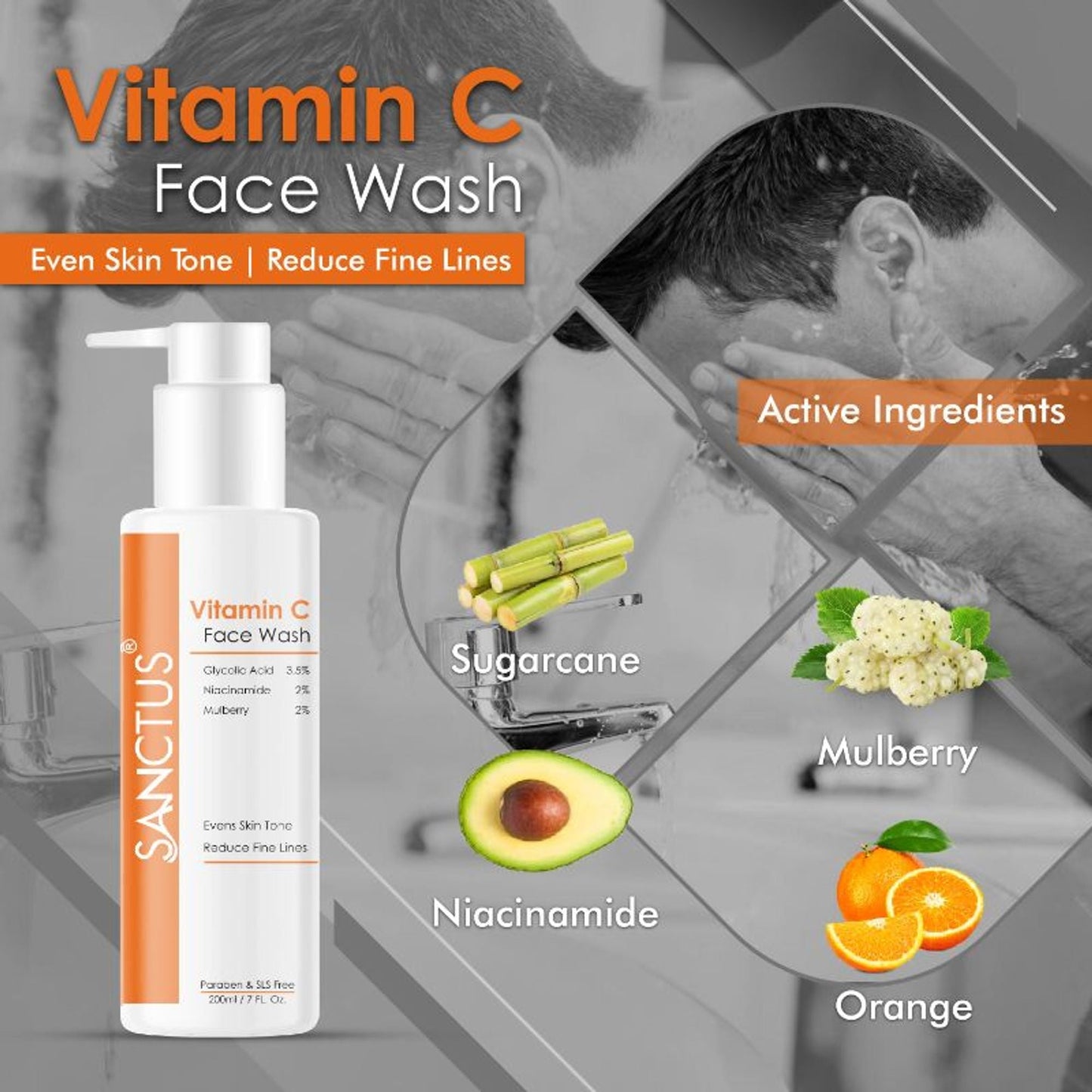 SANCTUS Vitamin C Face Wash