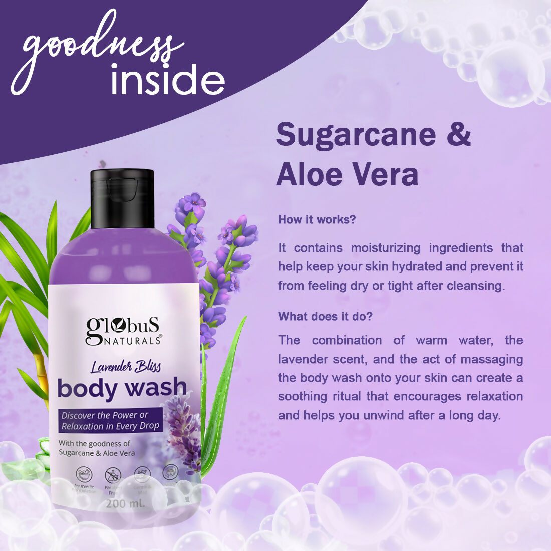 Globus Naturals Lavender Body Wash