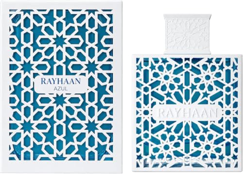 RAYHAAN AZUL Eau de Parfum-Luxury Perfume, Geometric Islamic Pattern Design