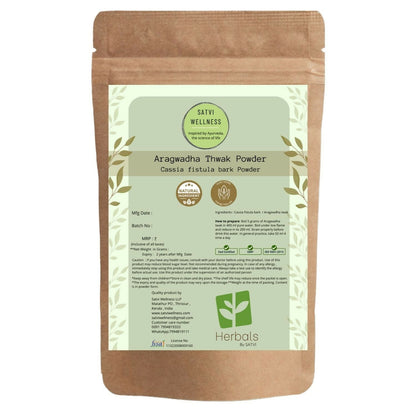 Satvi Wellness Aragwadha Bark Powder | Purging Cassia