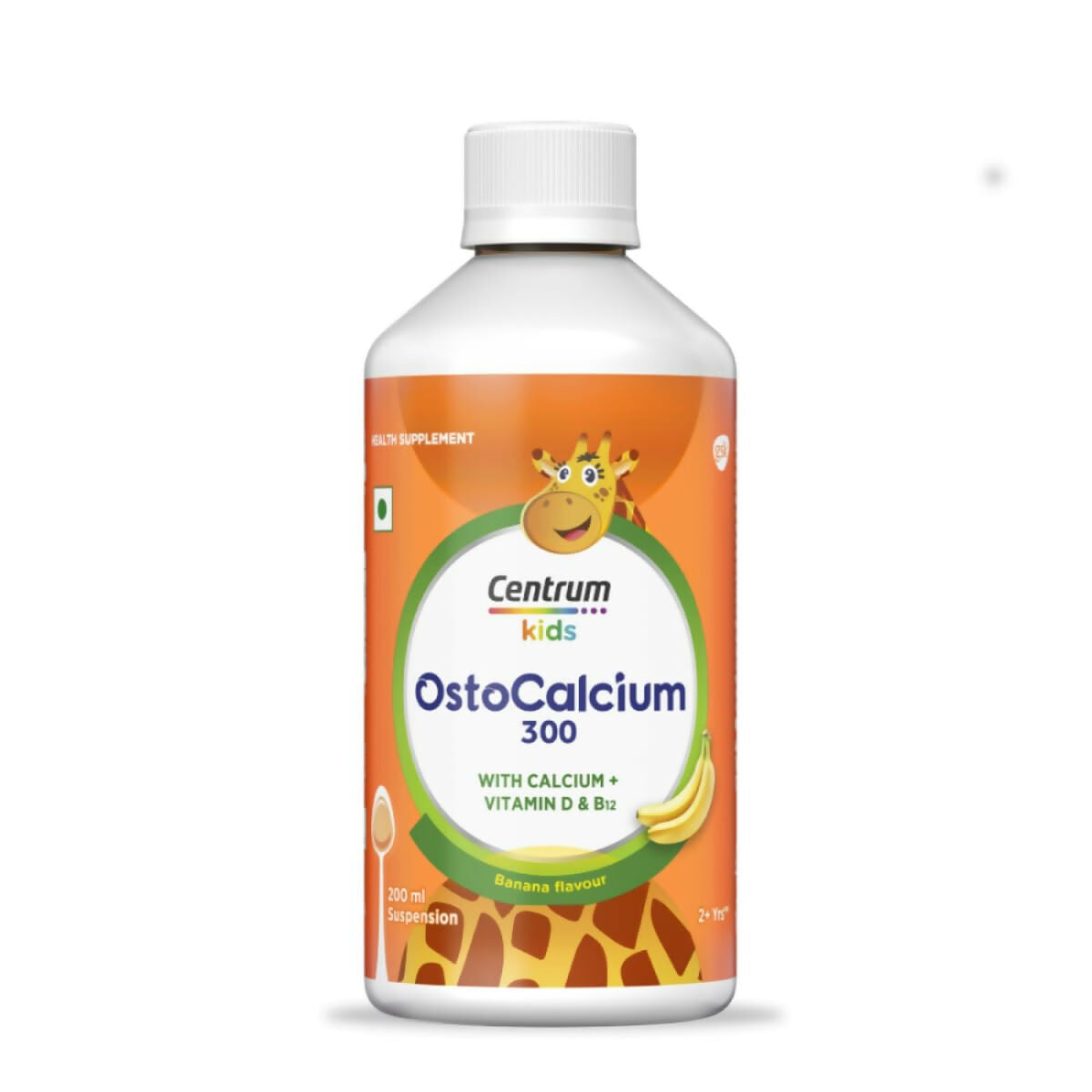 Centrum OstoCalcium 300 Suspension for Kids, Vit D & Calcium to support Growth, Strong Bones & Teeth