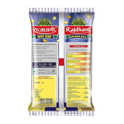 Rajdhani Unpolished Premium Chana Dal