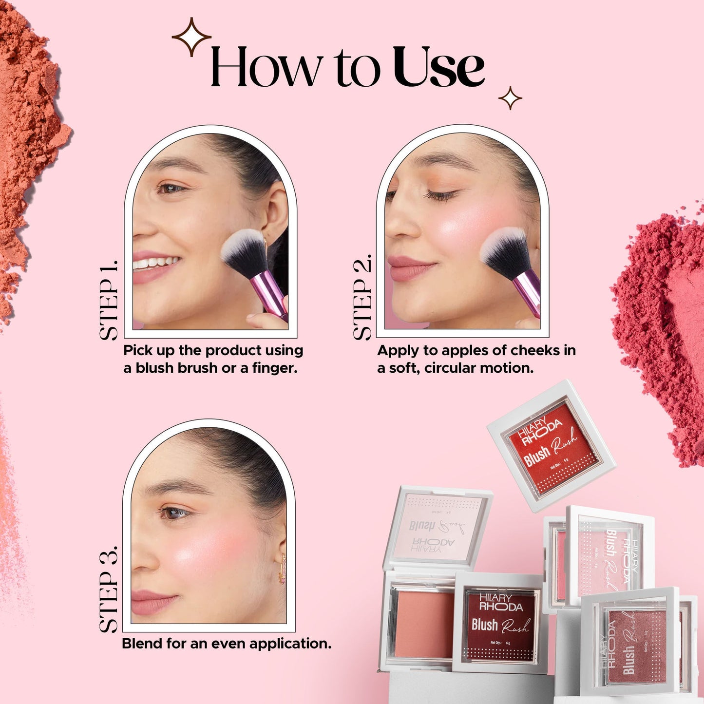 Hilary Rhoda Blush Rush - Peach Lilly 01