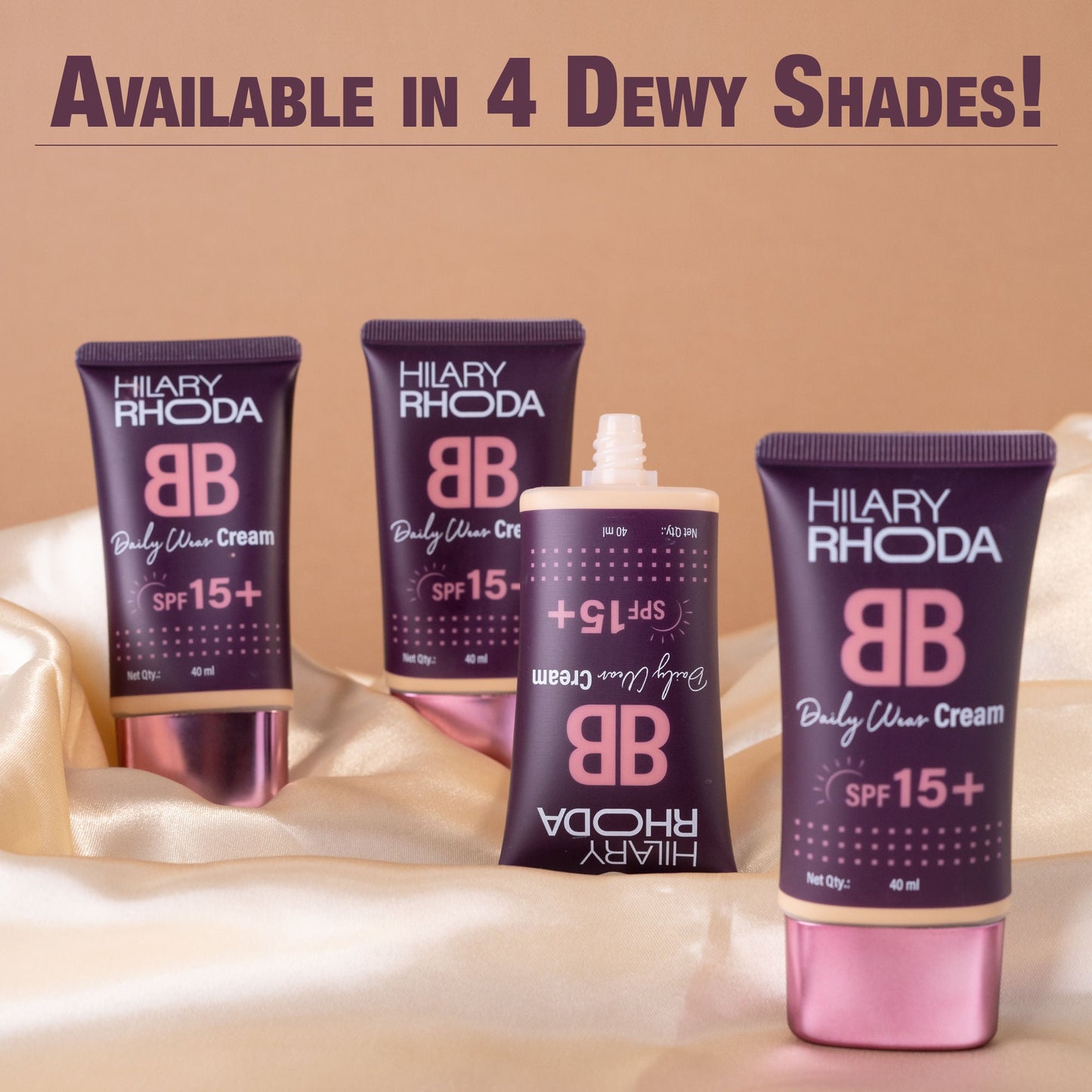 Hilary Rhoda BB Cream With SPF 15 - Golden Beige 04 - Shell White 01