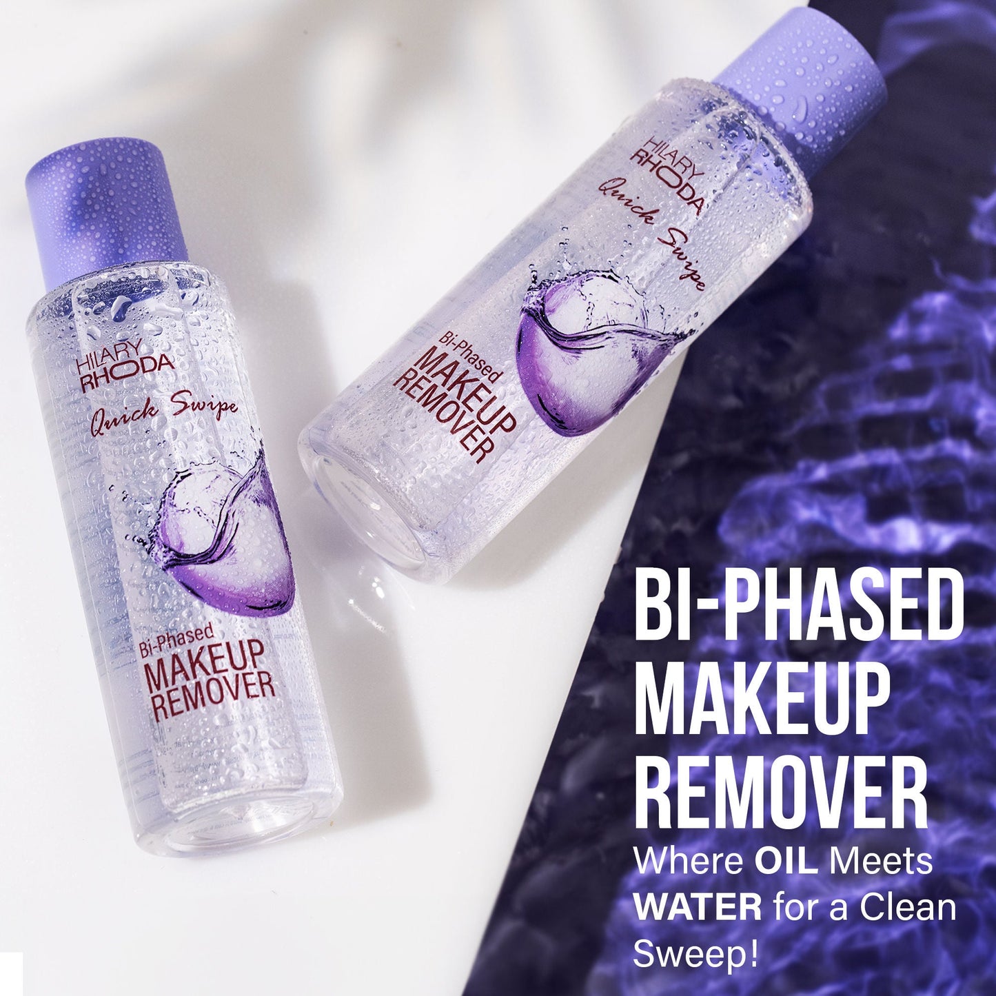 Hilary Rhoda Quick Swipe Bi-Phased Waterproof Makeup Remover