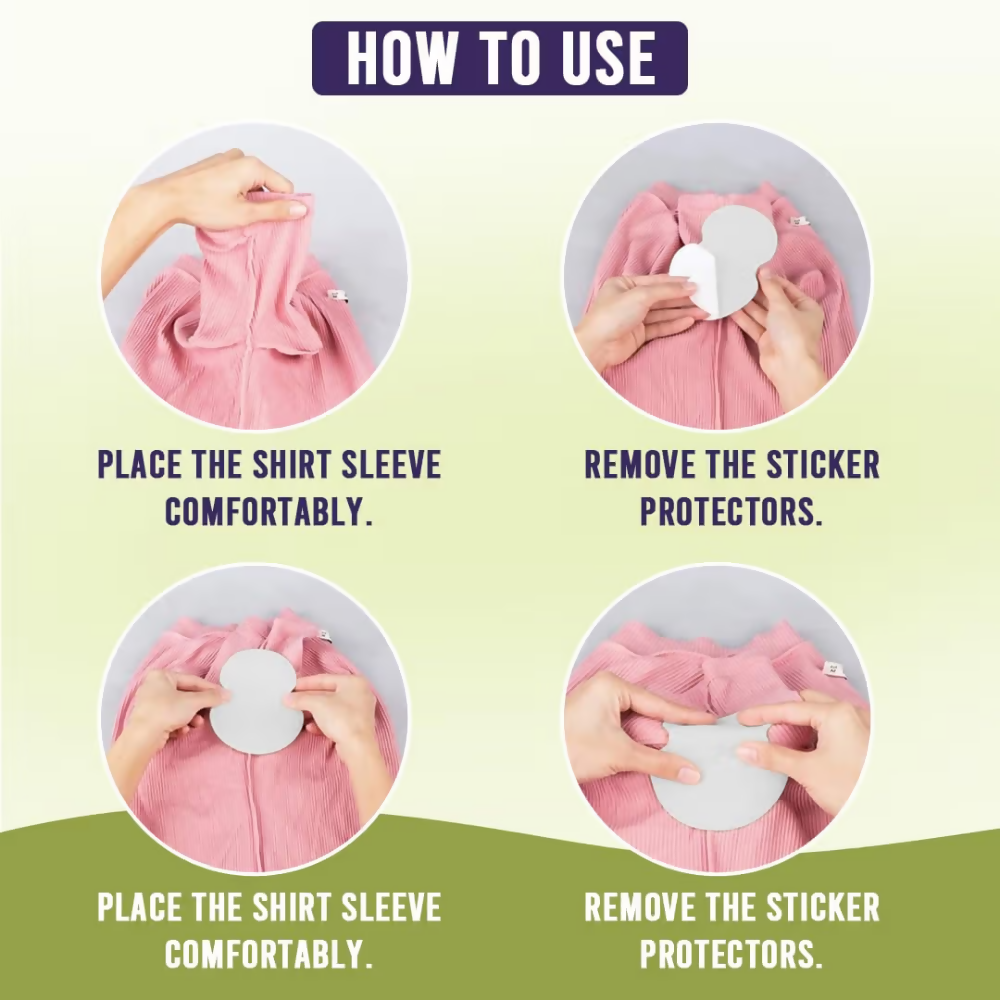 Bronson Professional Underarm Sweat Pads Disposable Prevent Stains & Absorb Sweat