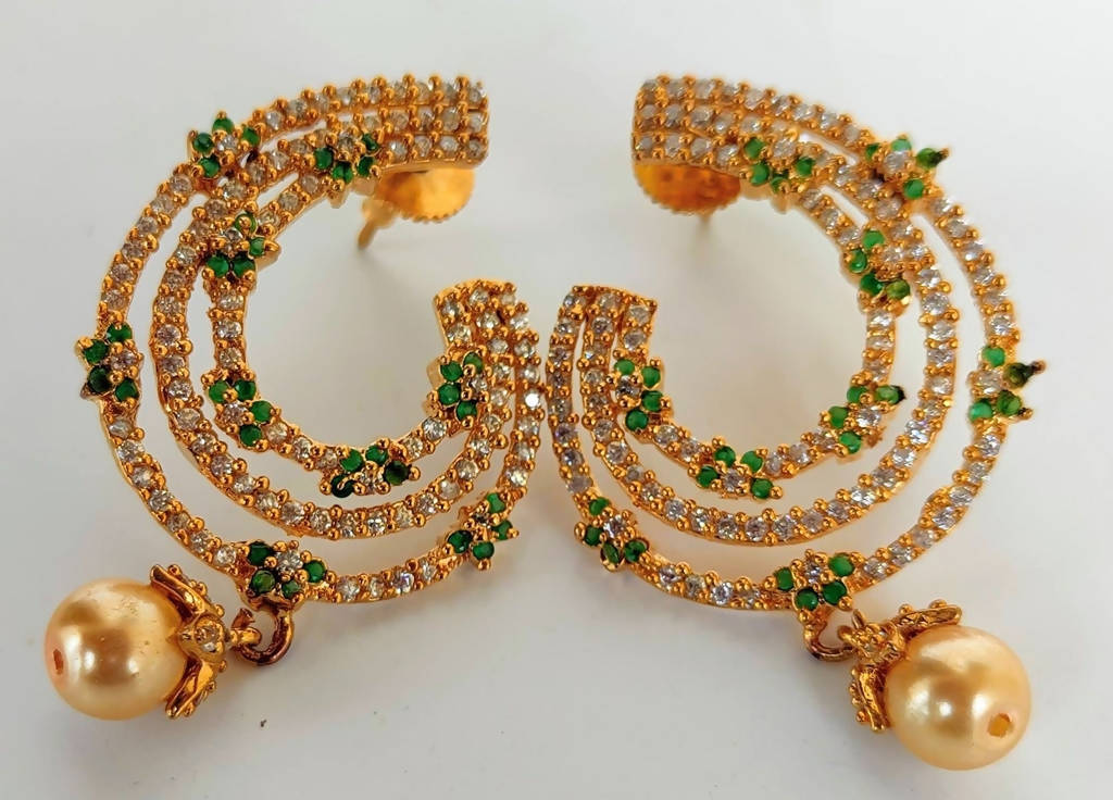 Green AD Designer Earrings