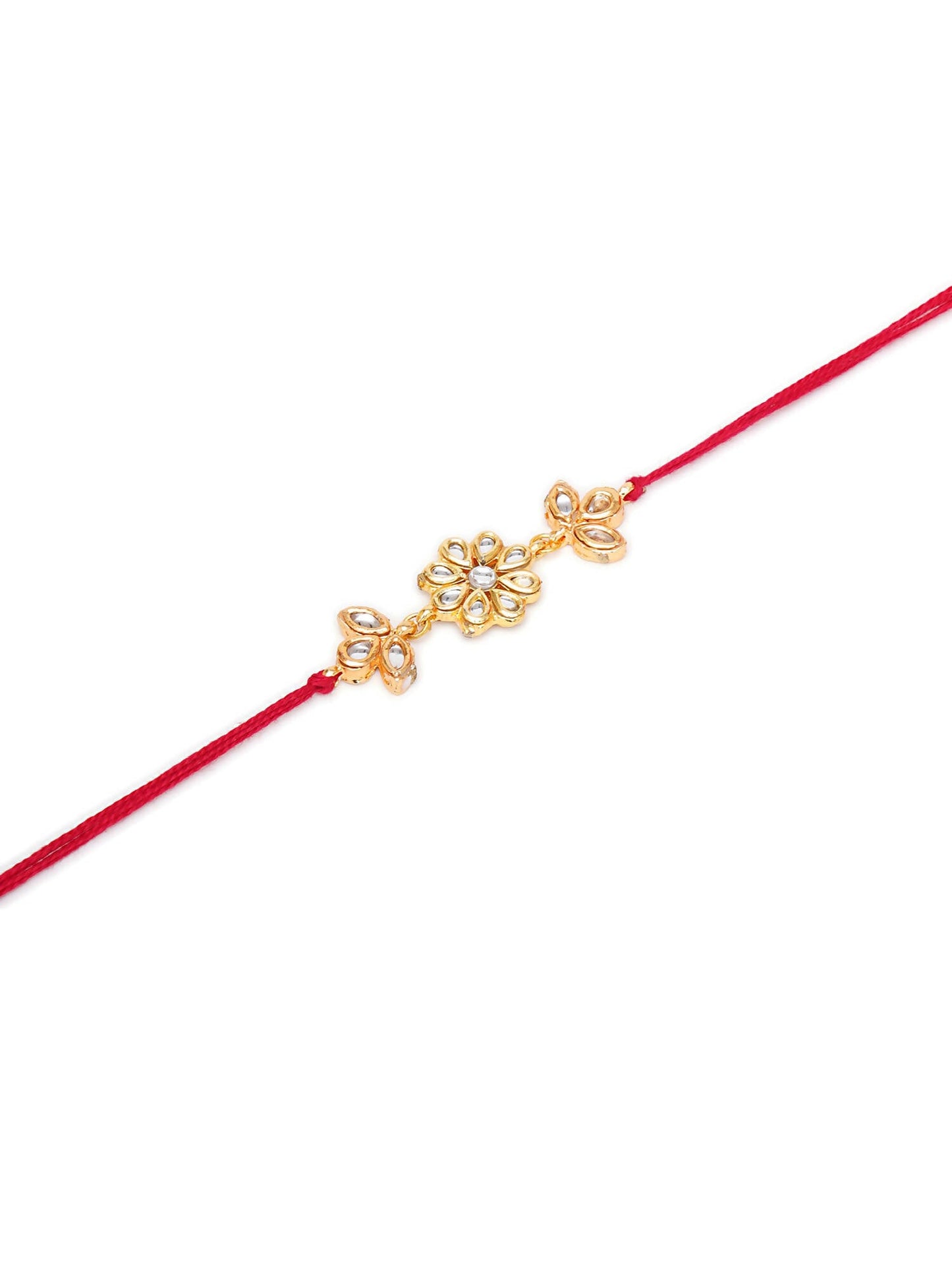 Designer kundan Rakhi - Ruby Raang