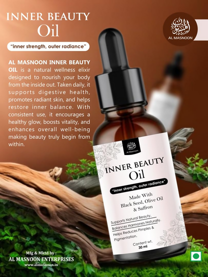 Al Masnoon Inner Beauty Oil For Women Natural Herbal Blend