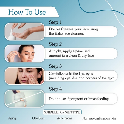 Bake Retinol 1% Face Serum With Multi Peptide + Vitamin E