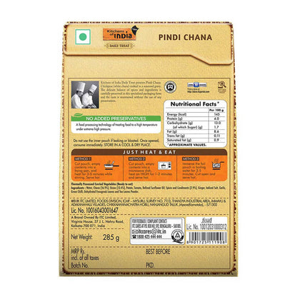 Kitchens of India Pindi Chana