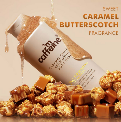 mCaffeine Caramel Crunch Exfoliating Body Wash