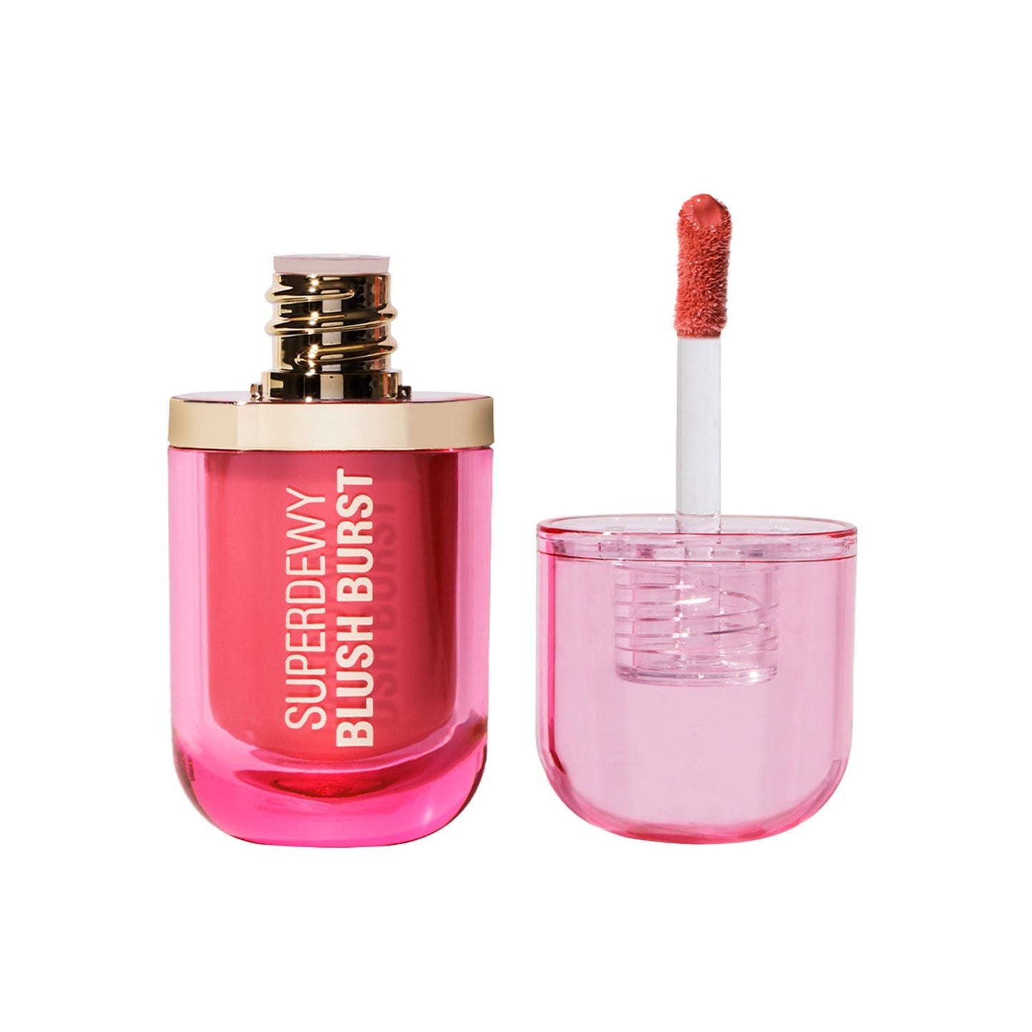 Makeup Revolution Superdewy Liquid Blush Burst - Strawberry Milkshake Cool Pink