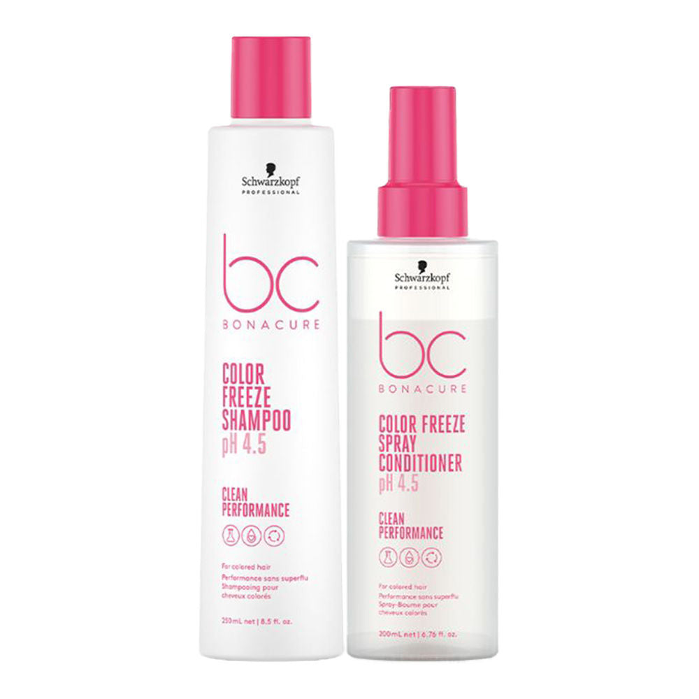 Schwarzkopf Professional Bc pH 4.5 Color Freeze Shampoo with Conditioner Combo