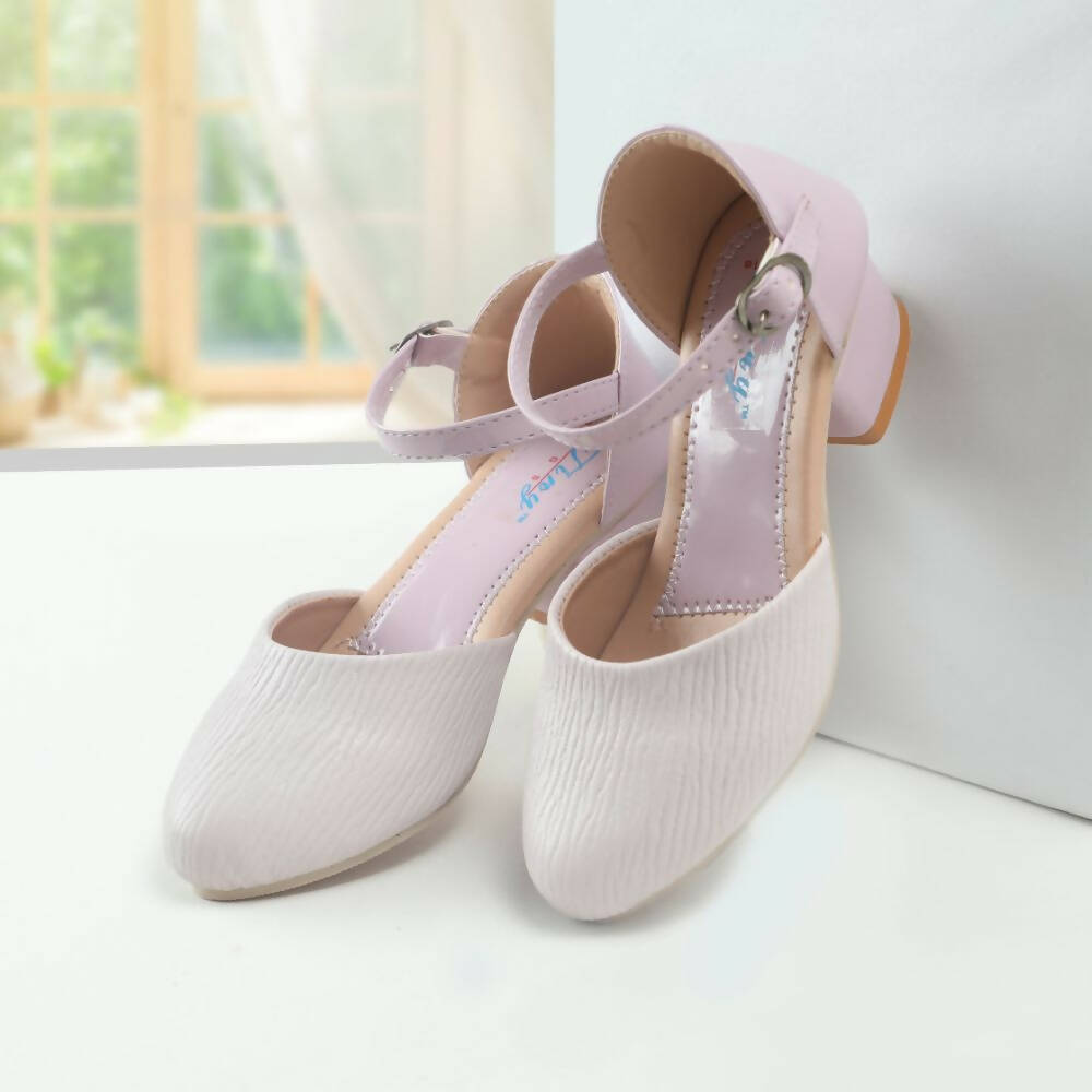 Tiny Bugs Girls Party Wear Ballerinas Heels - Purple