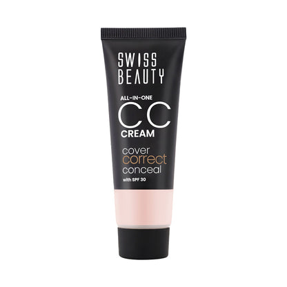 Swiss Beauty All-In-One CC Cream Cover Correct & Conceal - 02 Soft Ivory