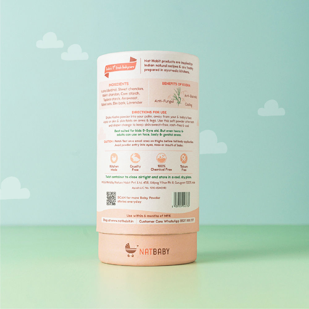 Nat Habit Kusha Baby Powder - Shwet Chandan