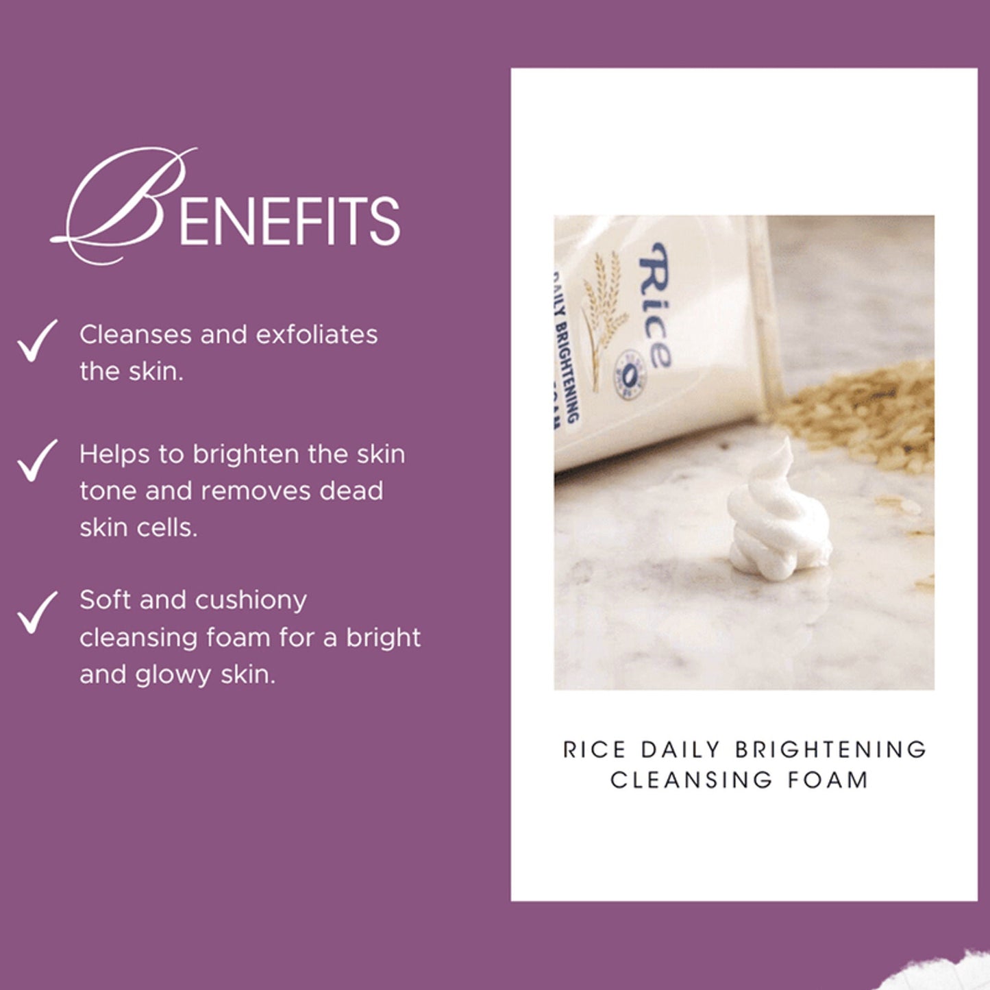 Skinfood Rice Daily Brightening Cleansing Foam
