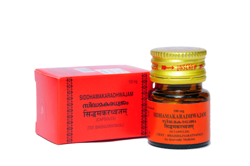 Kottakkal Arya Vaidyasala Siddha Makaradhwajam – 10 Ayurvedic Capsules for General Wellness