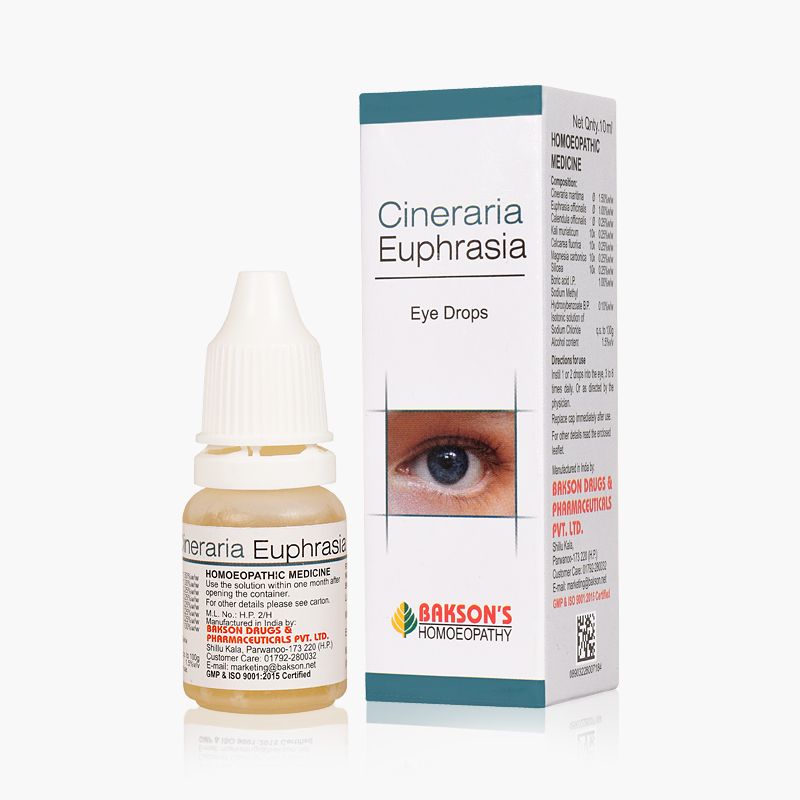 Bakson's Homeopathy Cineraria Euphrasia Eye Drops