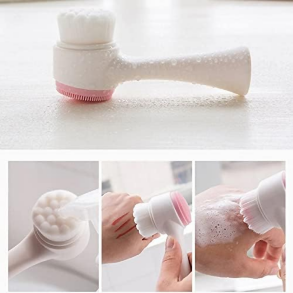 Bronson Professional 2 in 1 Silicone Facial Cleanser Brush Pore Exfoliation Massager