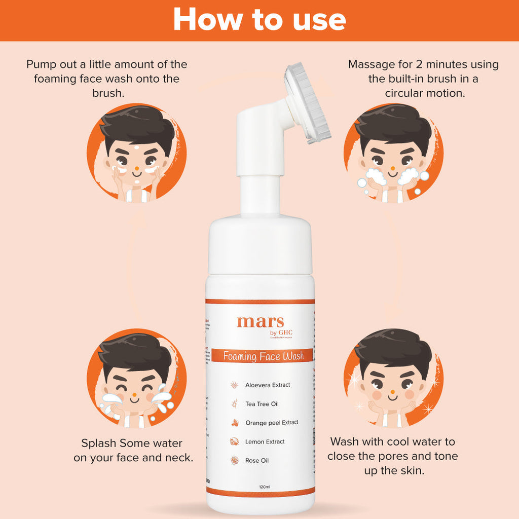 Mars by GHC Foaming Face Wash & Anti-Pollution Sunscreen