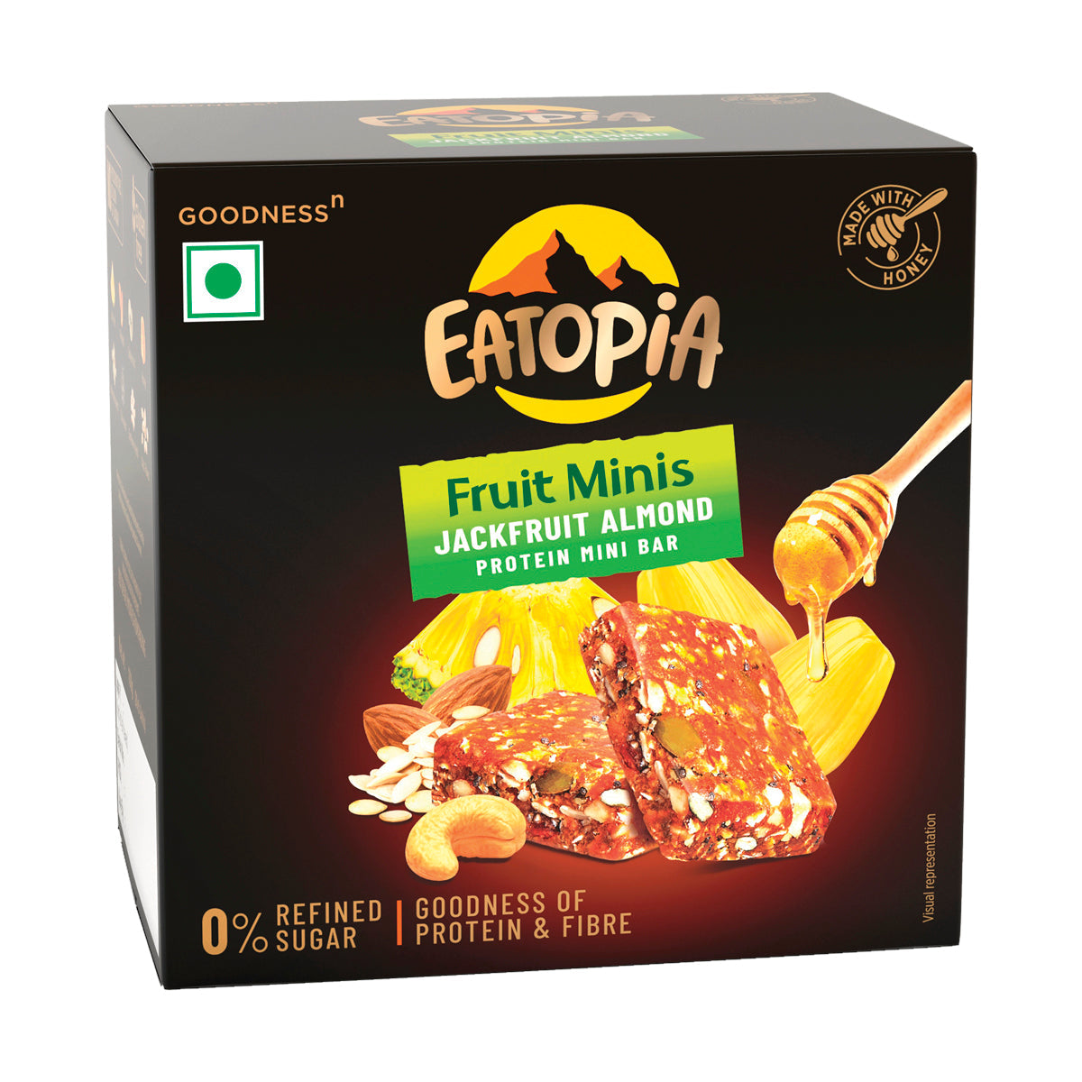 Eatopia Fruit Minis - Jackfruit Almond Protein Mini Bar