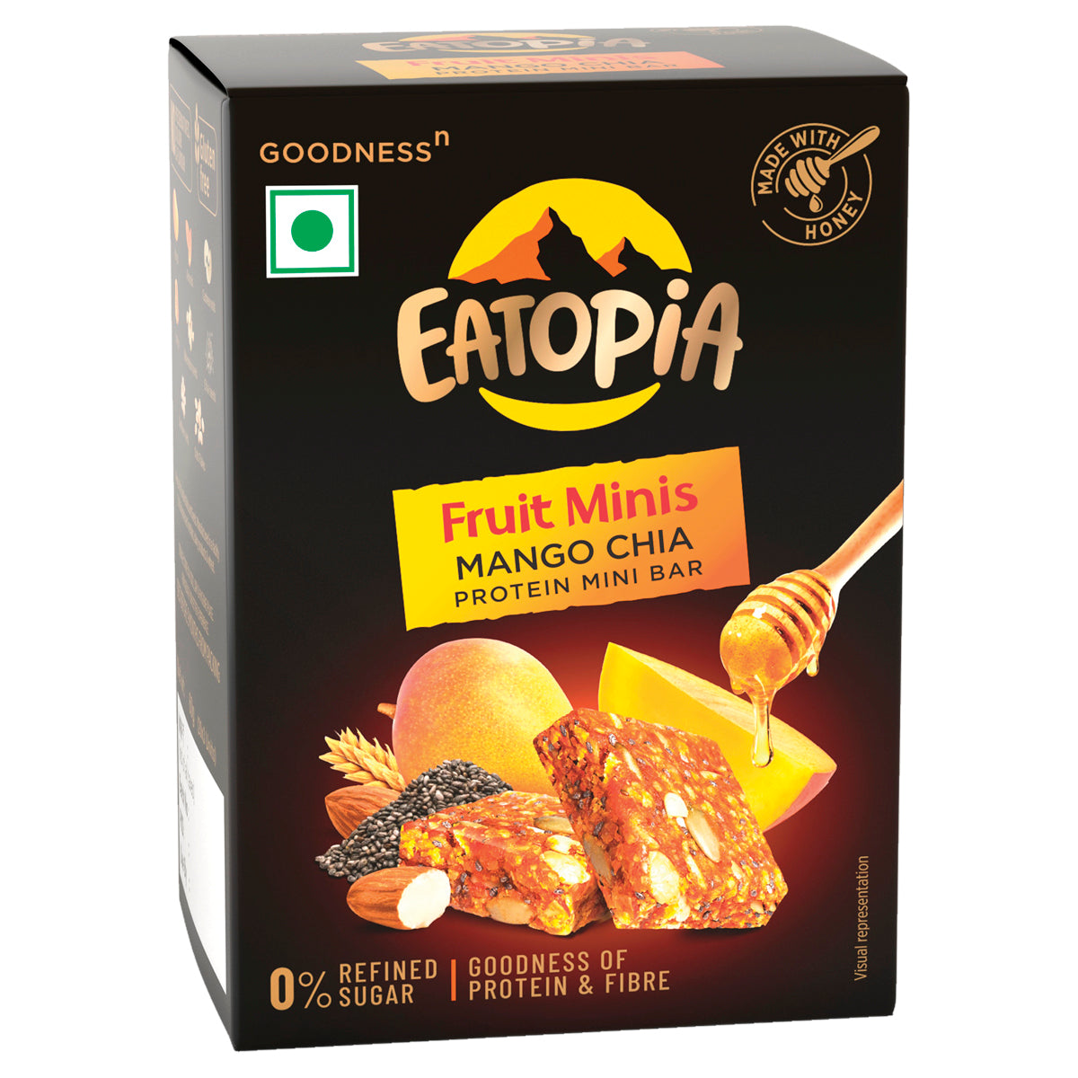 Eatopia Fruit Minis - Mango Chia Protein Mini Bar
