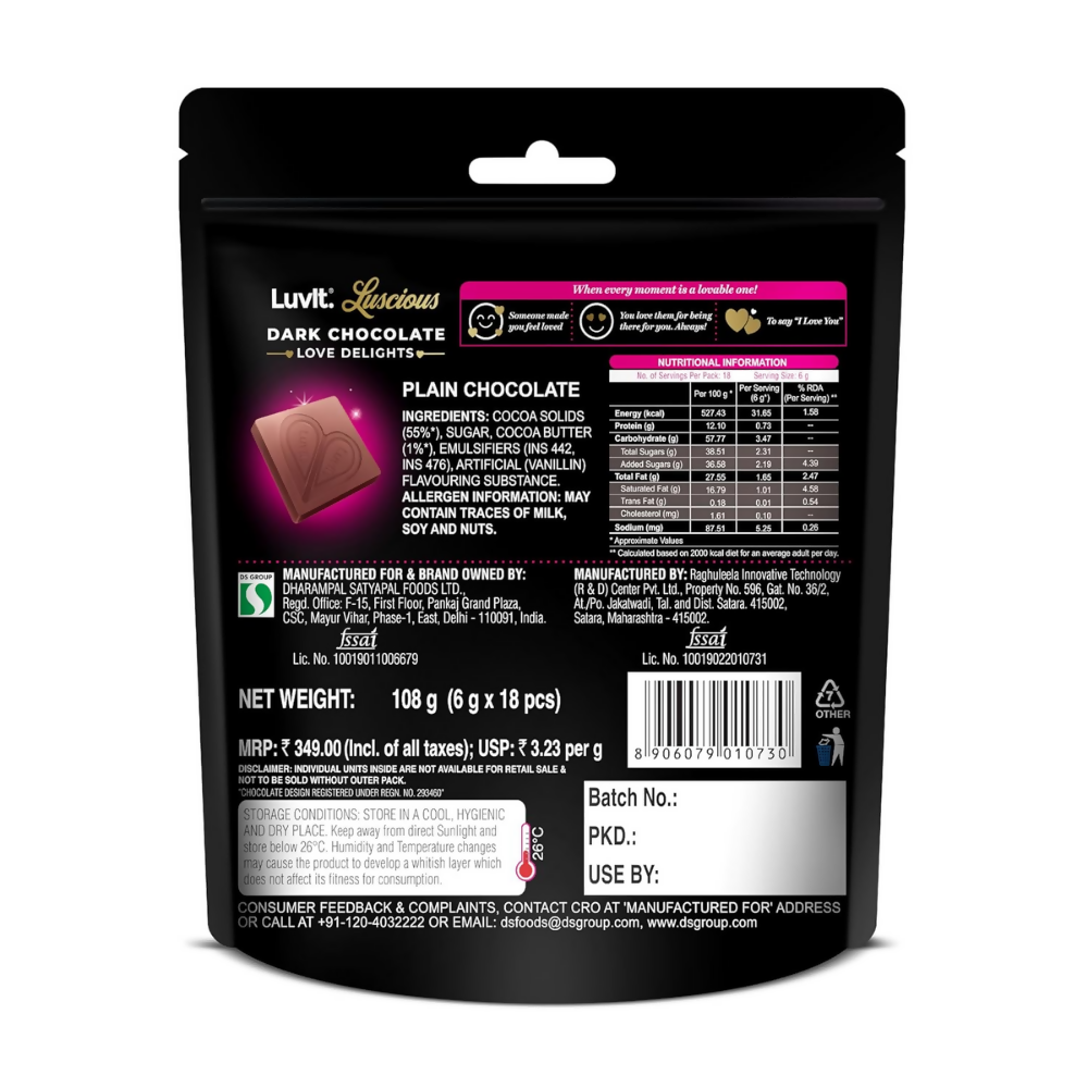 LuvIt. Luscious Love Delights Dark & Milk Chocolate