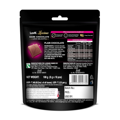 LuvIt. Luscious Love Delights Dark & Milk Chocolate