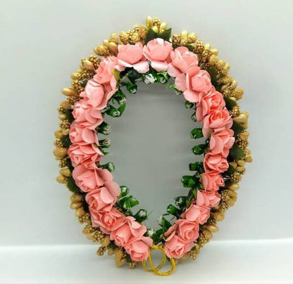 Peach Gold Gajra