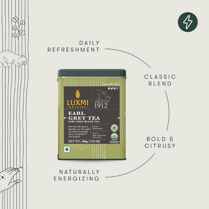 Luxmi Estates Garo Hills Organic Earl Grey Black Tea